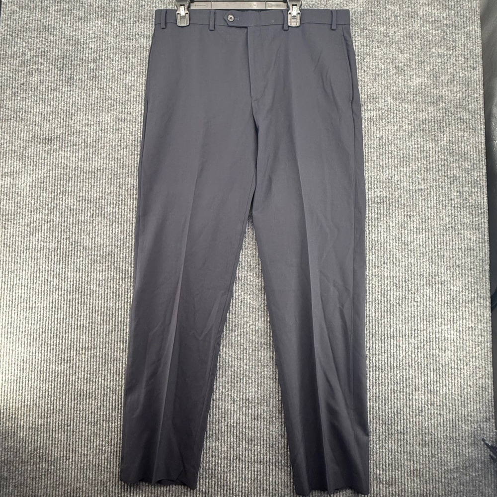 Lauren Ralph Lauren Dress Pants Mens 36x32 Navy Blue Excellent 100% Wool Slacks